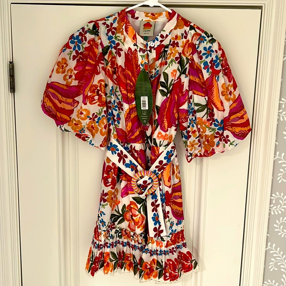 Farm Rio NWT size S belted dress